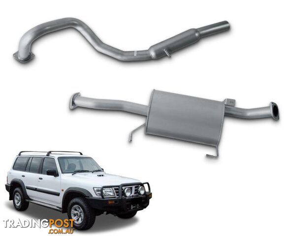 2.5" Cat-Back Exhaust System for 4.5lt Petrol Nissan Patrol GU Wagon Y61...