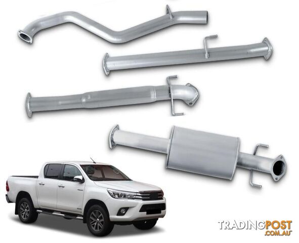 3" Stainless Steel DPF-Back Exhaust System for 2.8lt Toyota Hilux GUN126R (2015...
