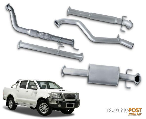 3" Turbo-Back Exhaust System for 3.0lt Turbo Diesel Toyota Hilux KUN26R (03/2005...