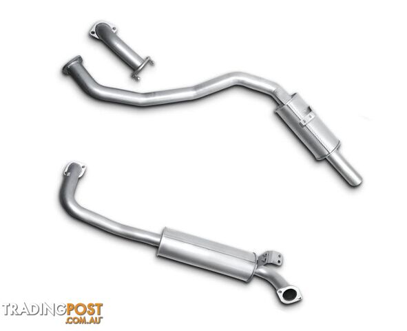 2.5" Exhaust System for 4.5lt Petrol Toyota Landcruiser 80 Series Wagon FZJ80 (1990 - 1998 Models) - No Muffler - Loud (Straight Pipe) - - photo 2 of 2