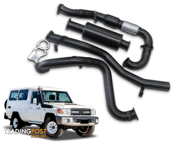 3" Turbo-Back Stainless Steel Exhaust System for 4.5lt V8 Turbo Diesel Toyota...