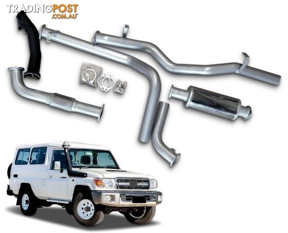 3" Turbo-Back Exhaust System for 4.2lt Turbo Diesel Toyota Landcruiser 78 Series...