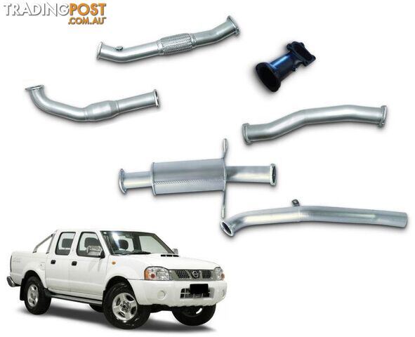 3" Turbo-Back Exhaust System for 2.5lt Nissan Navara D22 Dual Cab Ute (2008 -...
