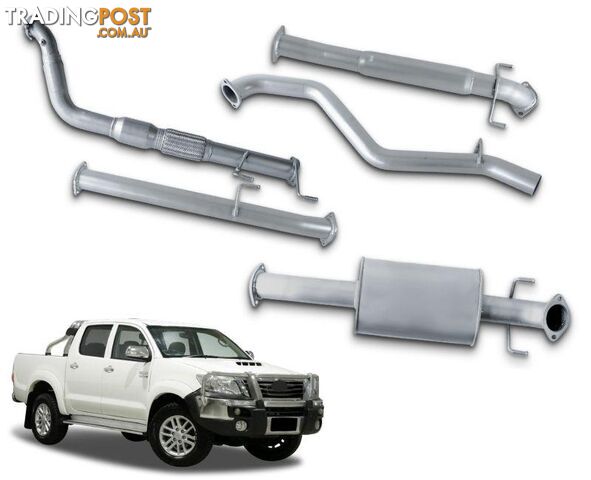 3" Turbo-Back Stainless Steel Exhaust System for 3.0lt Turbo Diesel Toyota Hilux...