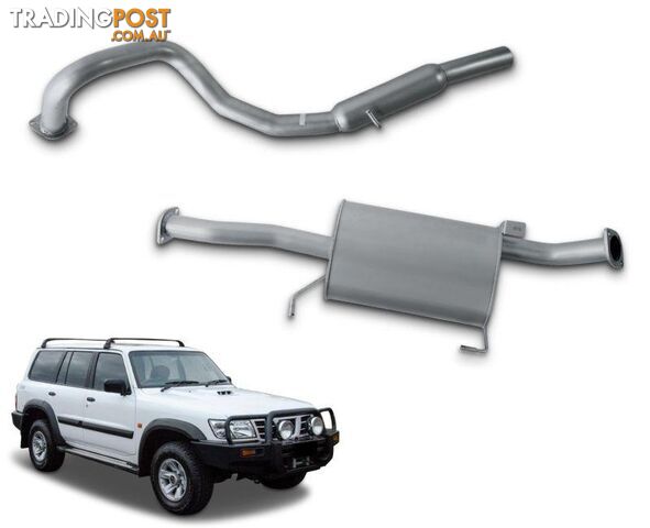 2.5" Cat-Back Exhaust System for 4.8lt Petrol Nissan Patrol GU Wagon Y61...