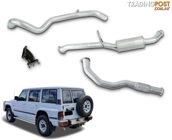 3" Turbo-Back Exhaust System for 2.8lt Turbo Diesel Nissan Patrol GQ Wagon...