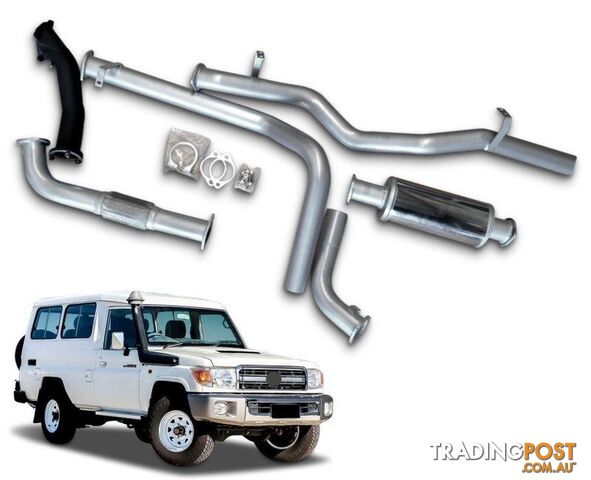 3" Turbo-Back Stainless Steel Exhaust System for 4.2lt Turbo Diesel Toyota...