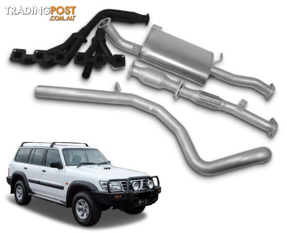 2.5" Exhaust System with Extractors for 4.5lt Petrol Nissan Patrol GU Wagon Y61...
