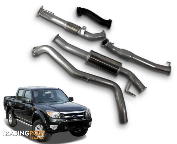 3" Turbo-Back Exhaust System for 3.0lt PJ, PK Ford Ranger & Mazda BT50 (2007 -...