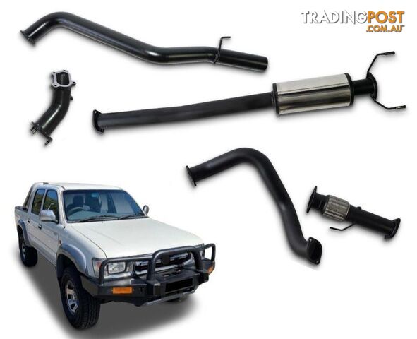 3" Turbo-Back Stainless Steel Exhaust System for 3.0lt Toyota Hilux KZN165R...