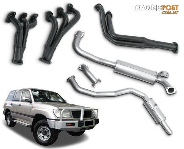 2.5" Exhaust System with Extractors for 4.2lt 6 Cylinder Diesel 1HZ Toyota...