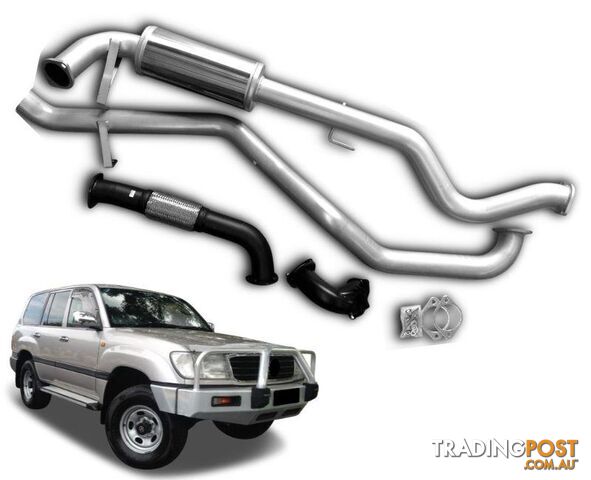 3" Turbo-Back Stainless Steel Exhaust System for 4.2lt Toyota Landcruiser 105...