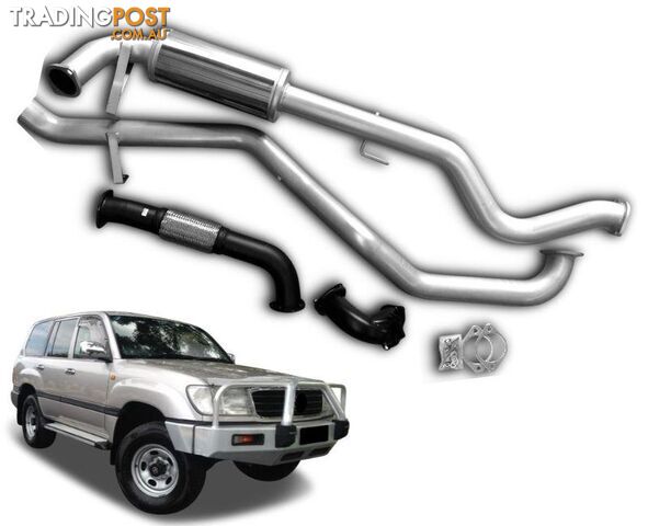3" Turbo-Back Stainless Steel Exhaust System for 4.2lt V6 Toyota Landcruiser 105...