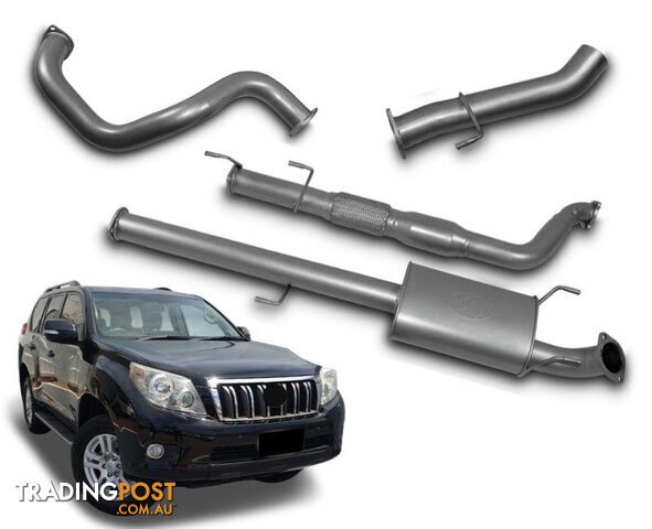 3" Turbo-Back Exhaust System for 3.0lt Common Rail Toyota Prado 150 Series...