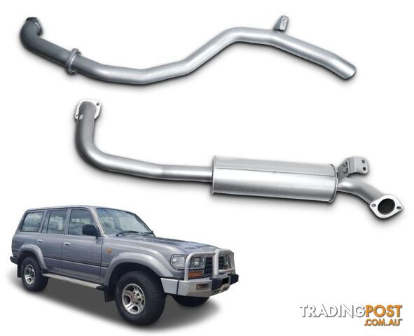 2.5" Exhaust System for 4.2lt 1HZ Diesel Toyota Landcruiser 80 Series Wagon...