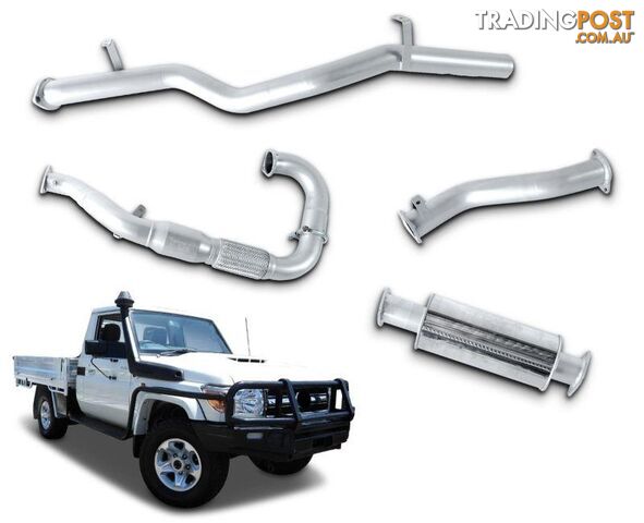 3" Turbo-Back Stainless Steel Exhaust System for 4.5lt V8 Toyota Landcruiser 79...