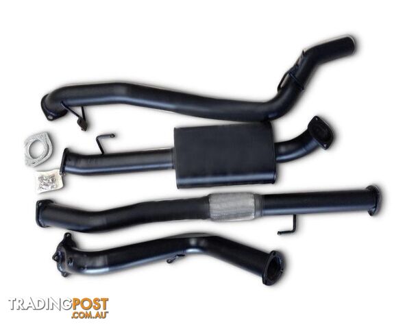 3" Turbo-Back Stainless Steel Exhaust System for 2.8lt Mitsubishi Triton MK Dual Cab (1997 - 2006 Models) - No Muffler - Loud (Straight Pipe) - 09/1996 - 12/2004 inc 3rd Generation - photo 2 of 2