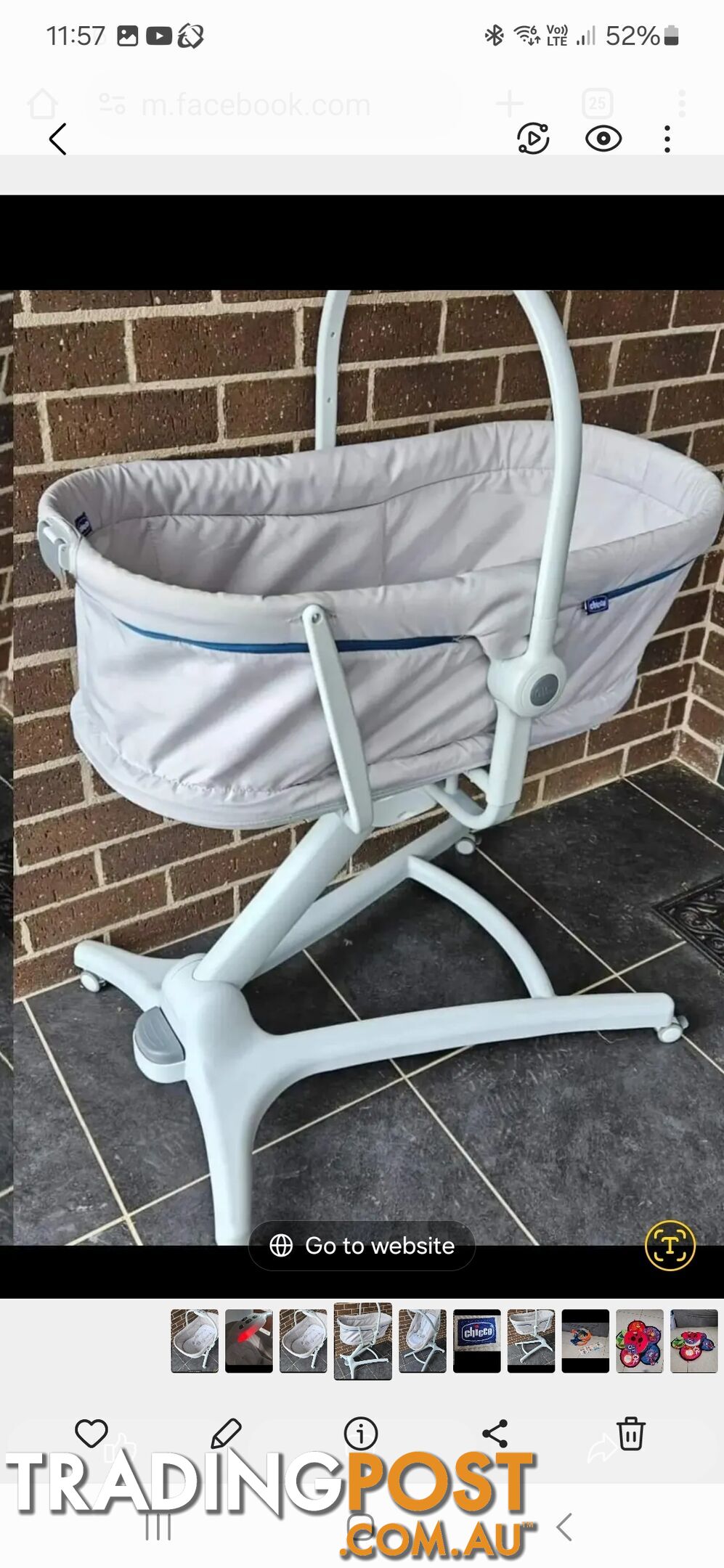 Chicco 4 in 1 Baby High Chair and Bassinet