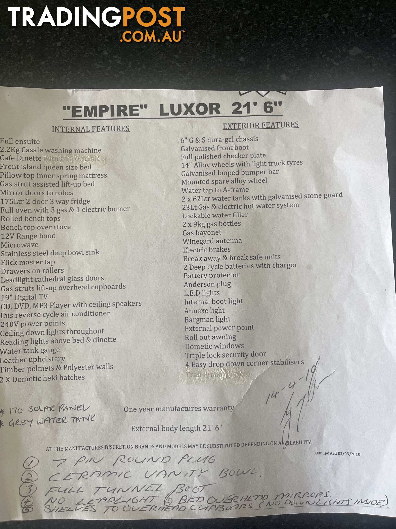 2011 Empire Luxor