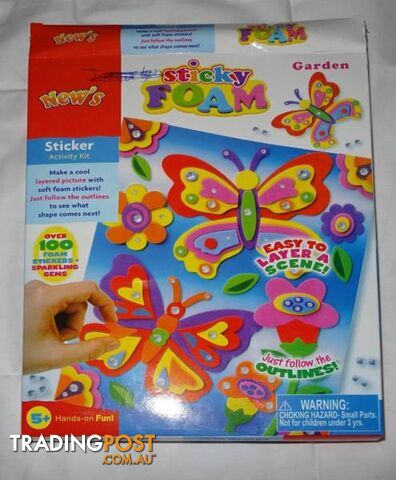 5 Butterfly Foam activity packs, girls Party bag fillers birthday