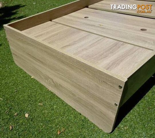 Single timber look bed, slats storage, looks great in bedroom NEW - photo 3 of 7