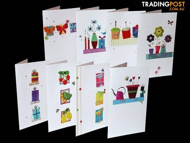 Hand made gift cards, 24/box birthday, holiday, anniversary, any