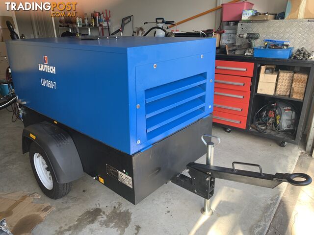 New 185 cfm diesel Air aftercooled compressor