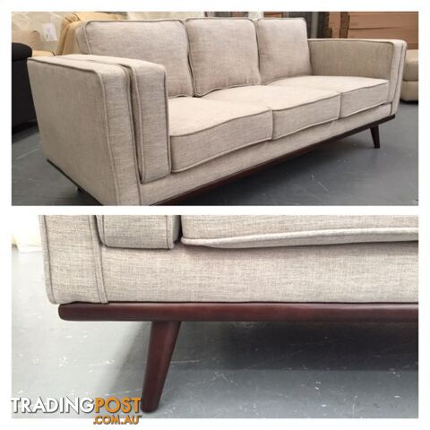 Timber and Fabric Sofa Set - 50% off RRP - photo 1 of 9