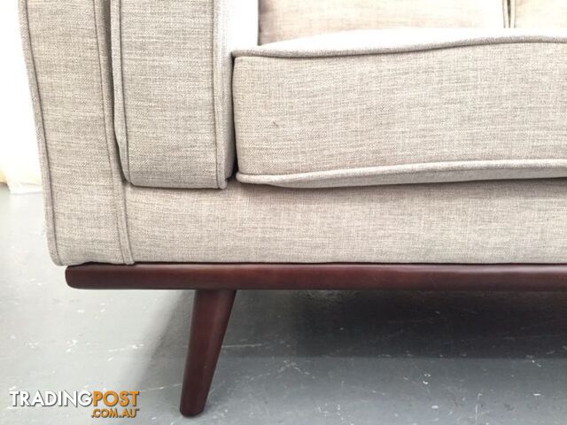 Timber and Fabric Sofa Set - 50% off RRP - photo 4 of 9