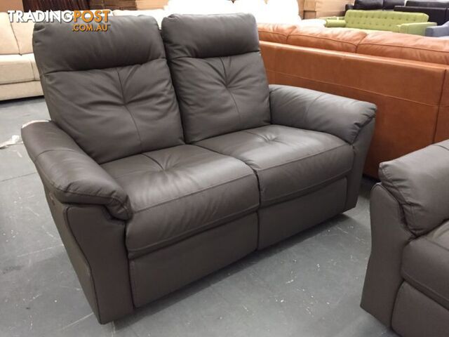 Dark Grey Electric Leather Recliners - 55% off RRP - photo 3 of 4