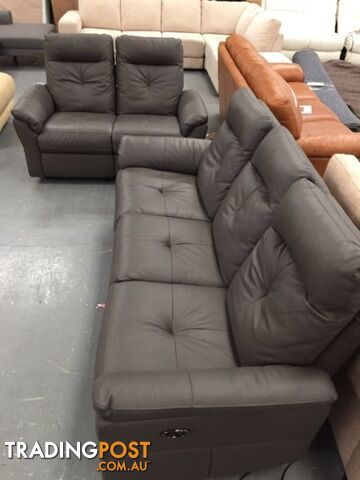 Dark Grey Electric Leather Recliners - 55% off RRP - photo 4 of 4