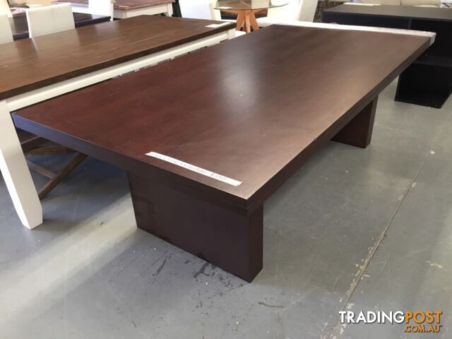 2.4m by 1.2m Hardwood Dining Table - EX DISPLAY