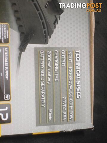 Battery charger for Aldi power tool, Xfinity, 20v. NEW - photo 3 of 4