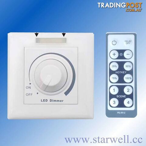 LED Dimmer with IR or RF remote control