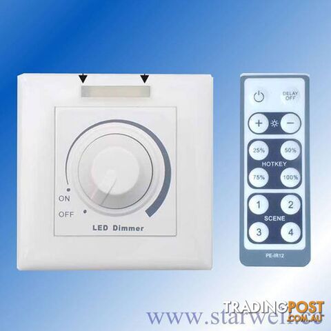 LED Dimmer with IR or RF remote control