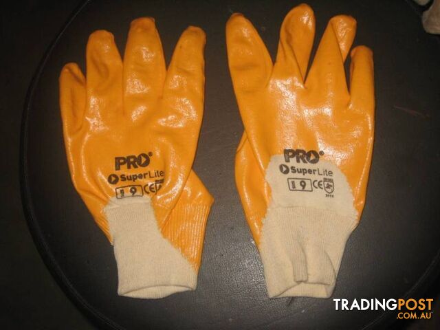 PRO Super lite orange fully dipped NBRFBY hand protection gloves.