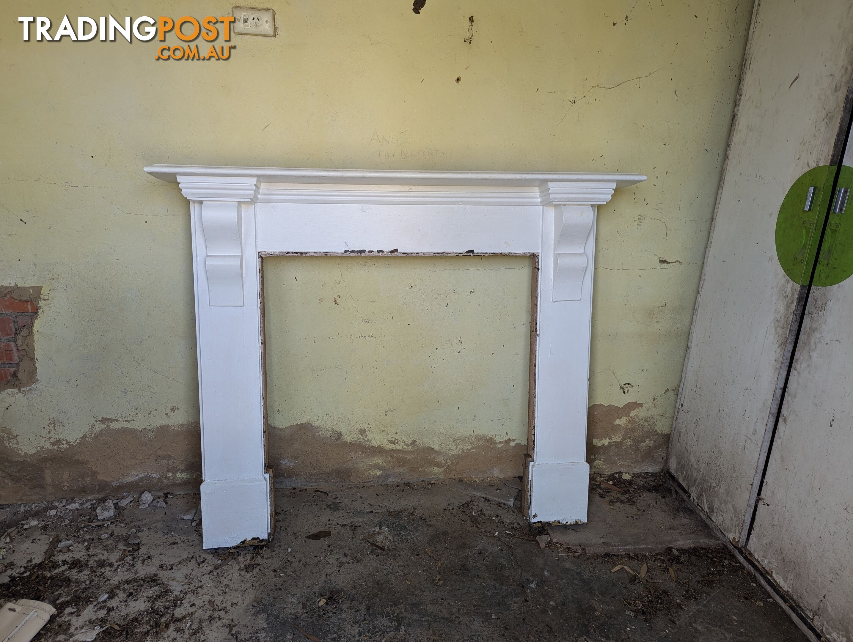 2 x cast iron fireplaces and shielding and mantle pieces (buyer can buy individual)