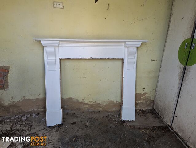 2 x cast iron fireplaces and shielding and mantle pieces (buyer can buy individual)