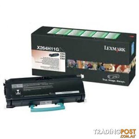 Lexmark Prebate Toner X264H11G Black High Yield - Lexmark - LX X264H11G Black Toner - 0.00kg