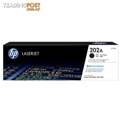 Hewlett-Packard CF500A Black Toner (# 202A) - Hewlet Packard - HP CF500A BLACK - 0.00kg