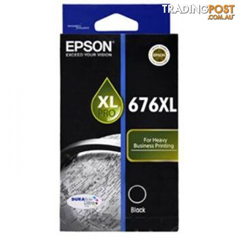 Epson C13T676192 XL Black ink cartridge 676XL - Epson - Epson 676XL Black - 0.20kg