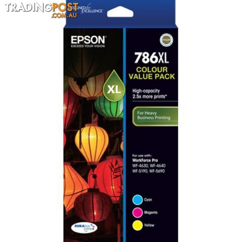 Epson 786XL C13T787592 3xColour Value Pack 786XL - Epson - Epson 786XL Value...