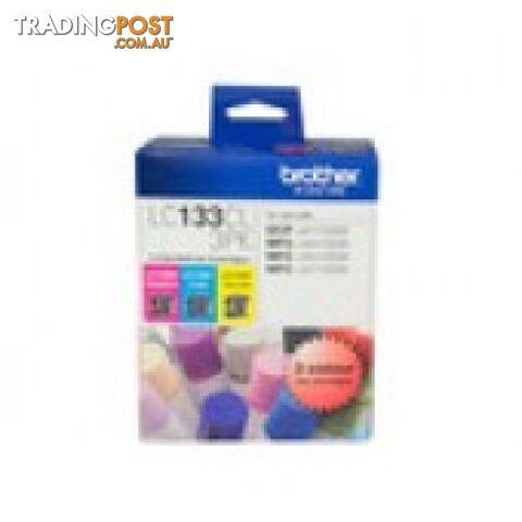 Brother LC133CL3PK Standard Colour Ink 3-Pack (600 pages each) - Brother - LC133CL 3PK - 0.14kg