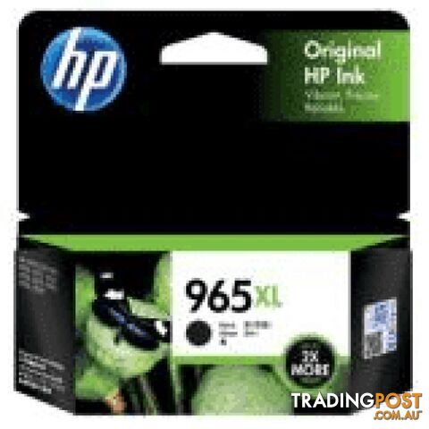 Hewlett Packard #965XL Black Ink High Yield Cartridge for officejet PRO AiO - Hewlet Packard - HP 965XL Black - 0.00kg