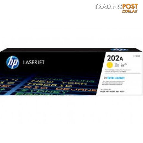 Hewlett-Packard CF502A Yellow Toner (# 202A) - Hewlet Packard - HP CF502A YELLOW - 0.00kg