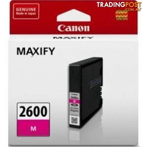 Canon PGI-2600M Pigment Magenta Ink - Canon - PGI-2600M - 0.20kg