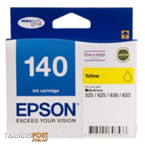 Epson C13T140492 Extra High Capacity Yellow ink cartridge [140] - Epson - Epson 140 YELLOW - 0.20kg