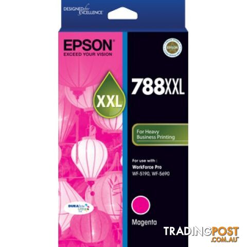 Epson 788XXL C13T788392 SUPER HIGH YIELD MAGENTA 788 - Epson - EPSON 788XXL...