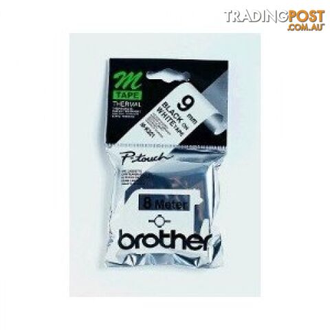 Brother M-831 12mm Metallic Black-on-Gold M Tape - Brother - M-831 - 0.05kg
