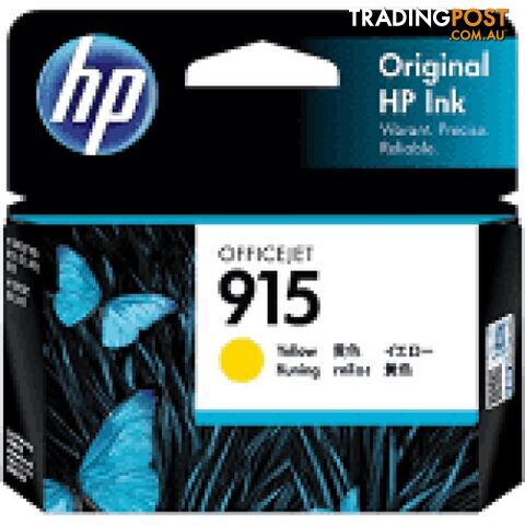 Hewlett Packard #915XL Yellow H.Yield Ink Cartridge for officejet 8010 8020 - Hewlet Packard - HP 915XL Yellow - 0.00kg